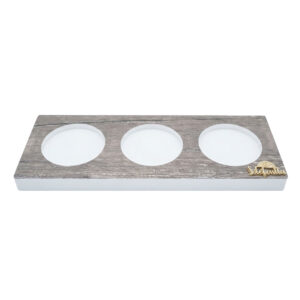 basetta espositrice in PVC effetto legno linea Horeca 600g